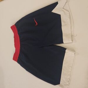 Nike Basketball Shorts Dri-Fit  Blue Red White Size Med Athletic Active Gym Run